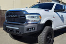 Chassis Unlimited Attitude CUB980322RAW offroad front bumper for 2019–2025 Ram 2500/3500, raw steel with sensor cutouts