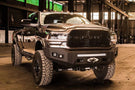 Chassis Unlimited Attitude CUB980322RAW offroad front bumper for 2019–2025 Ram 2500/3500, raw steel with sensor cutouts