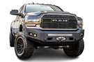 Chassis Unlimited Attitude CUB980322RAW offroad front bumper for 2019–2025 Ram 2500/3500, raw steel with sensor cutouts