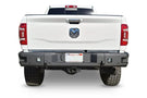 Chassis Unlimited Attitude CUB990322 offroad rear bumper for 2019–2025 Ram 2500/3500, textured black with sensor cutouts