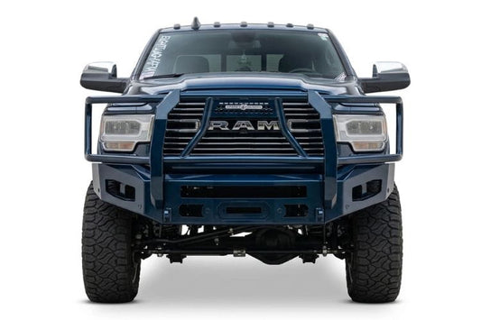 Chassis Unlimited Attitude CUB980321BGRAW steel front bumper with guard for 2019–2025 Ram 2500/3500, raw finish heavy duty design