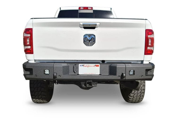 Chassis Unlimited Attitude CUB990321RAW truck rear bumper for 2019–2025 Ram 2500/3500, raw steel, heavy duty design for trucks