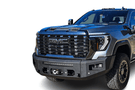 Chassis Unlimited CUB980691RAW custom front bumper raw steel front armor for 2024+ GMC Sierra 2500/3500 heavy-duty protection
