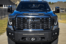 Chassis Unlimited CUB980691RAW custom front bumper raw steel front armor for 2024+ GMC Sierra 2500/3500 heavy-duty protection
