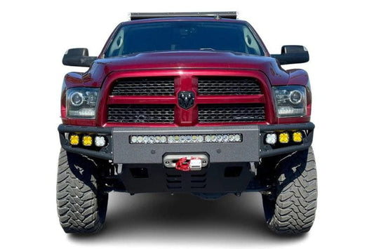 Chassis Unlimited Diablo CUB950012RAW custom front bumper for 2010–2018 Ram 2500/3500 with raw steel and sensor cutouts