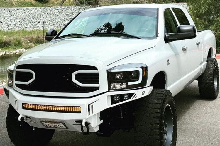 Chassis Unlimited Octane custom steel front bumper CUB900021RAW for 2006–2009 Ram 2500/3500 in raw steel finish