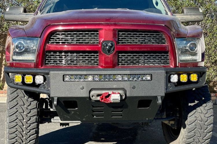 Chassis Unlimited Diablo CUB950011RAW custom truck front bumper for 2010–2018 Ram 2500/3500 in raw steel finish