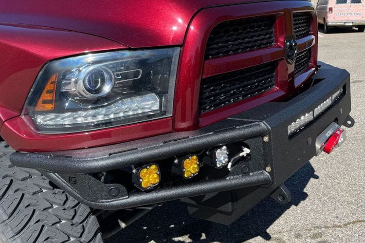 Chassis Unlimited Diablo CUB950011RAW custom truck front bumper for 2010–2018 Ram 2500/3500 in raw steel finish