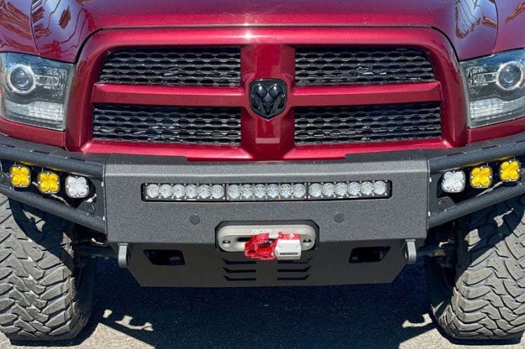 Chassis Unlimited Diablo CUB950011RAW custom truck front bumper for 2010–2018 Ram 2500/3500 in raw steel finish