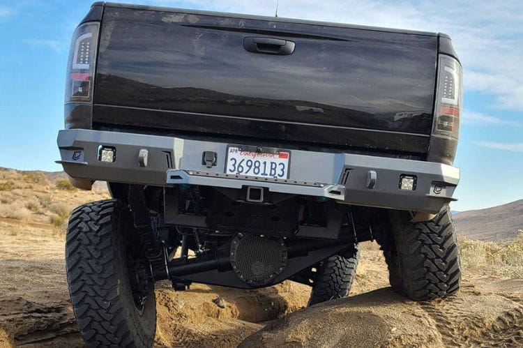 Chassis Unlimited Octane custom truck rear bumper CUB910021RAW for 2003–2009 Ram 1500 in raw steel finish