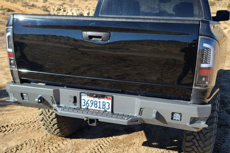 Chassis Unlimited Octane custom truck rear bumper CUB910021RAW for 2003–2009 Ram 1500 in raw steel finish