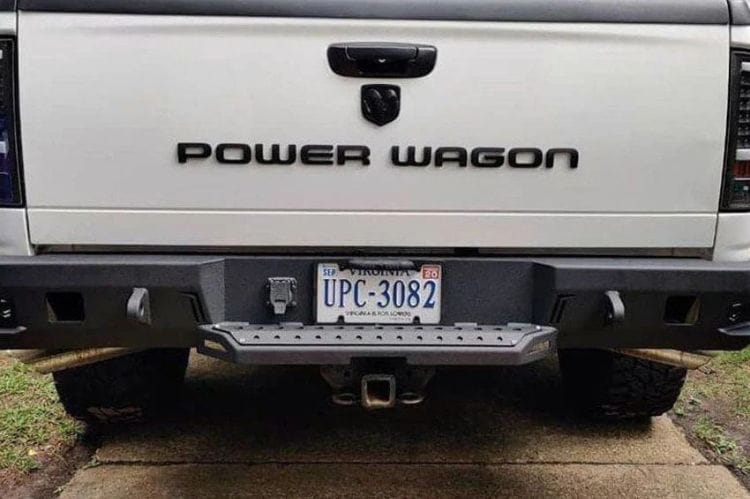 Chassis Unlimited Octane custom truck rear bumper CUB910021RAW for 2003–2009 Ram 2500/3500 in raw steel finish