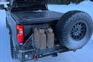 Chassis Unlimited dual swing out rear bumper with tire carrier for 2020–2025 Chevy Silverado 2500/3500 heavy-duty off-road setup