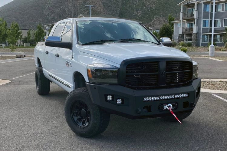 Chassis Unlimited Attitude front bumper CUB980021RAW for 2006–2009 Ram 2500/3500 with raw steel finish and winch-ready design