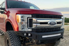 Chassis Unlimited front bumper Octane CUB900141 for 2017–2022 Ford F250/F350 Superduty. Textured black steel with heavy-duty design