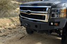 Raw steel Chassis Unlimited Octane front bumper replacement CUB940271RAW built to toughen 2007.5–2010 Chevy Silverado 2500/3500