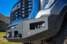 Chassis Unlimited CUB980691 front bumper replacement textured black powder coat for 2024+ GMC Sierra 2500/3500 heavy-duty protection
