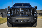 Chassis Unlimited CUB980691 front bumper replacement textured black powder coat for 2024+ GMC Sierra 2500/3500 heavy-duty protection