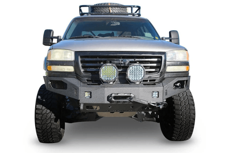 Chassis Unlimited Bumper CUB940501RAW Octane, raw steel front bumper with heavy-duty construction for 2003-2006 GMC Sierra 2500/3500