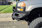 Chassis Unlimited Bumper CUB940501RAW Octane, raw steel front bumper with heavy-duty construction for 2003-2006 GMC Sierra 2500/3500