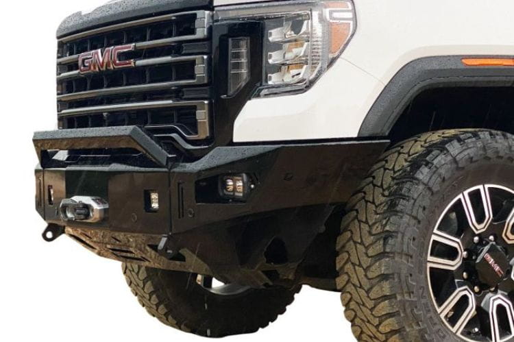 Chassis Unlimited Octane CUB940572 front steel bumper with sensor cutouts and winch mount for 2020-2023 GMC Sierra 2500/3500 truck