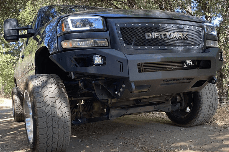 Chassis Unlimited Bumper CUB900501 Octane textured black front steel upgrade for 2003-2006 GMC Sierra 2500/3500 heavy-duty models