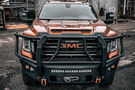 Front truck bumper Chassis Unlimited Attitude CUB980571BG heavy-duty build with winch guard for 2020–2023 GMC Sierra 2500/3500
