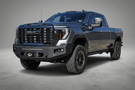 Chassis Unlimited CUB980692 Front Truck Bumper textured black steel with integrated sensor cutouts for 2024+ GMC Sierra 2500/3500