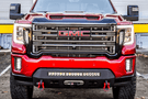 Low-profile winch bumper CUB920571 by Chassis Unlimited Prolite, textured black for 2020–2023 GMC Sierra 2500/3500