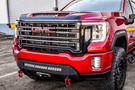 Low-profile winch bumper CUB920571 by Chassis Unlimited Prolite, textured black for 2020–2023 GMC Sierra 2500/3500