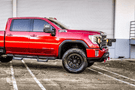 Low-profile winch bumper CUB920571 by Chassis Unlimited Prolite, textured black for 2020–2023 GMC Sierra 2500/3500