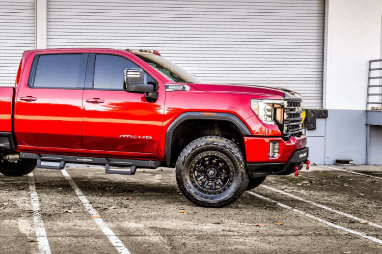 Low-profile winch bumper CUB920571 by Chassis Unlimited Prolite, textured black for 2020–2023 GMC Sierra 2500/3500