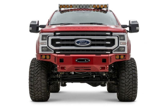Chassis Unlimited CUB940141RAW front winch bumper for 2017–2022 Ford F250/F350 Super Duty, raw finish, built for durability