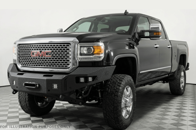 Chassis Unlimited Octane front winch bumper 2015-2019 GMC Sierra 2500HD/3500HD, rugged truck winch bumper CUB940301