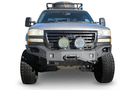 Aftermarket Front Bumper Chassis Unlimited CUB940501, winch-ready, rugged texture black finish for 2003-2006 GMC Sierra 2500/3500