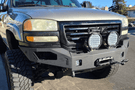 Aftermarket Front Bumper Chassis Unlimited CUB940501, winch-ready, rugged texture black finish for 2003-2006 GMC Sierra 2500/3500