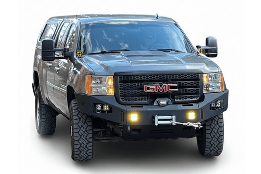 Chassis Unlimited Octane front winch bumper CUB940541 for 2011-2014 GMC Sierra 2500HD/3500HD, textured black finish