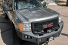 Chassis Unlimited Octane front winch bumper CUB940541 for 2011-2014 GMC Sierra 2500HD/3500HD, textured black finish