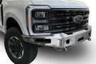 Chassis Unlimited CUB940751RAW front winch bumper for 2023+ Ford F250/F350 Super Duty with raw steel build and cube light mounts
