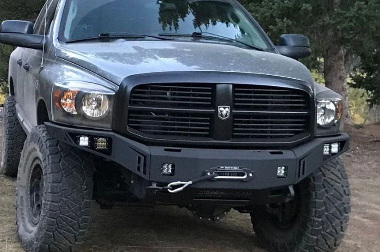 Chassis Unlimited Octane front winch bumper CUB940021 for 2006–2009 Ram 2500/3500 in textured black finish