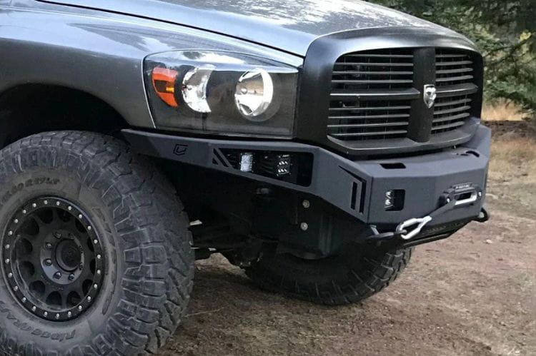 Chassis Unlimited Octane front winch bumper CUB940021 for 2006–2009 Ram 2500/3500 in textured black finish