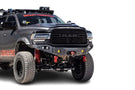 Chassis Unlimited Octane CUB940322RAW front winch bumper for 2019–2025 Ram 2500/3500 with raw steel finish and sensor cutouts