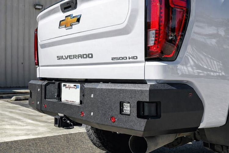 Aftermarket back bumper Chassis Unlimited Fuel CUB510570 steel rear protection for 2020-2025 Silverado 2500/3500.