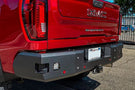 GMC truck bumper Chassis Unlimited Fuel CUB510570 black textured rear defense for 2020-2025 GMC Sierra 2500/3500 models.