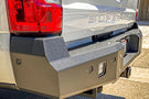 Rear offroad bumper Chassis Unlimited Fuel CUB510140 with LED lights and hitch retention for 2017–2022 Ford F250/F350 Super Duty rear protection