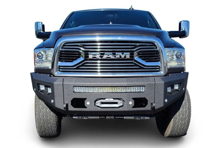 Chassis Unlimited Attitude heavy duty front bumper CUB980011RAW for 2010–2018 Ram 2500/3500 in raw steel finish