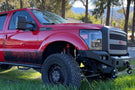 Chassis Unlimited Octane CUB940111RAW heavy duty winch bumper for 2011-2016 Ford F250/F350 Super Duty raw steel finish build.