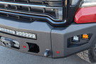 Heavy Duty Front Bumper CUB980571 by Chassis Unlimited Attitude textured black finish for 2020-2023 Sierra 2500/3500 bold design
