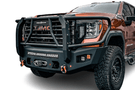 Heavy duty front bumper Chassis Unlimited Attitude CUB980572BG with winch guard for 2020–2023 GMC Sierra 2500/3500 textured black