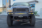 Chassis Unlimited Diablo heavy duty front bumper CUB950021RAW in raw steel for 2003–2009 Ram 2500/3500 builds